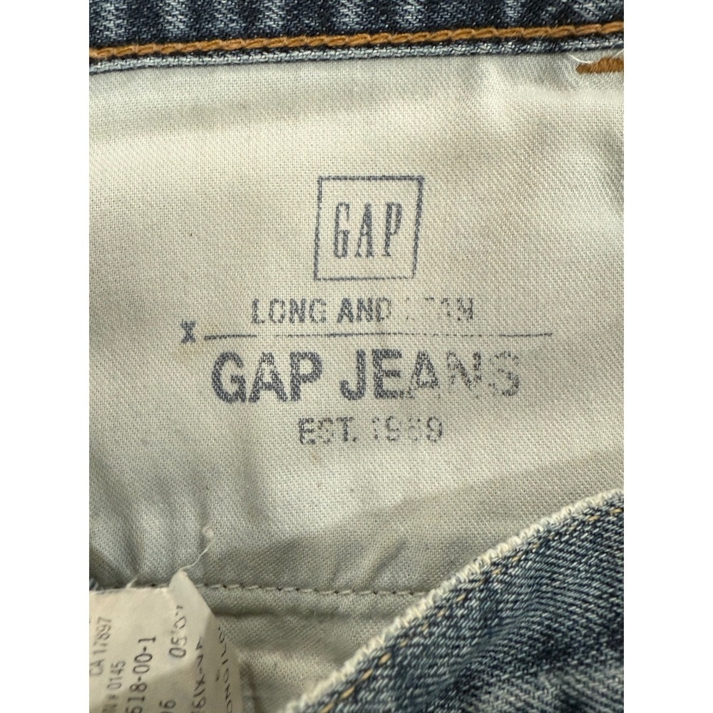 GAP Long and Lean Jeans 2017 Women's Size 6 Long Bootcut Denim Medium Wash W385 - Picture 5 of 14